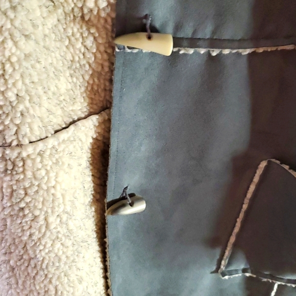 SO BLUE SIGRID OLSEN FAUX SUEDE/FAUX SHEEP WOOL SHEARLING WINTER COAT SZ 3X - Picture 11 of 11